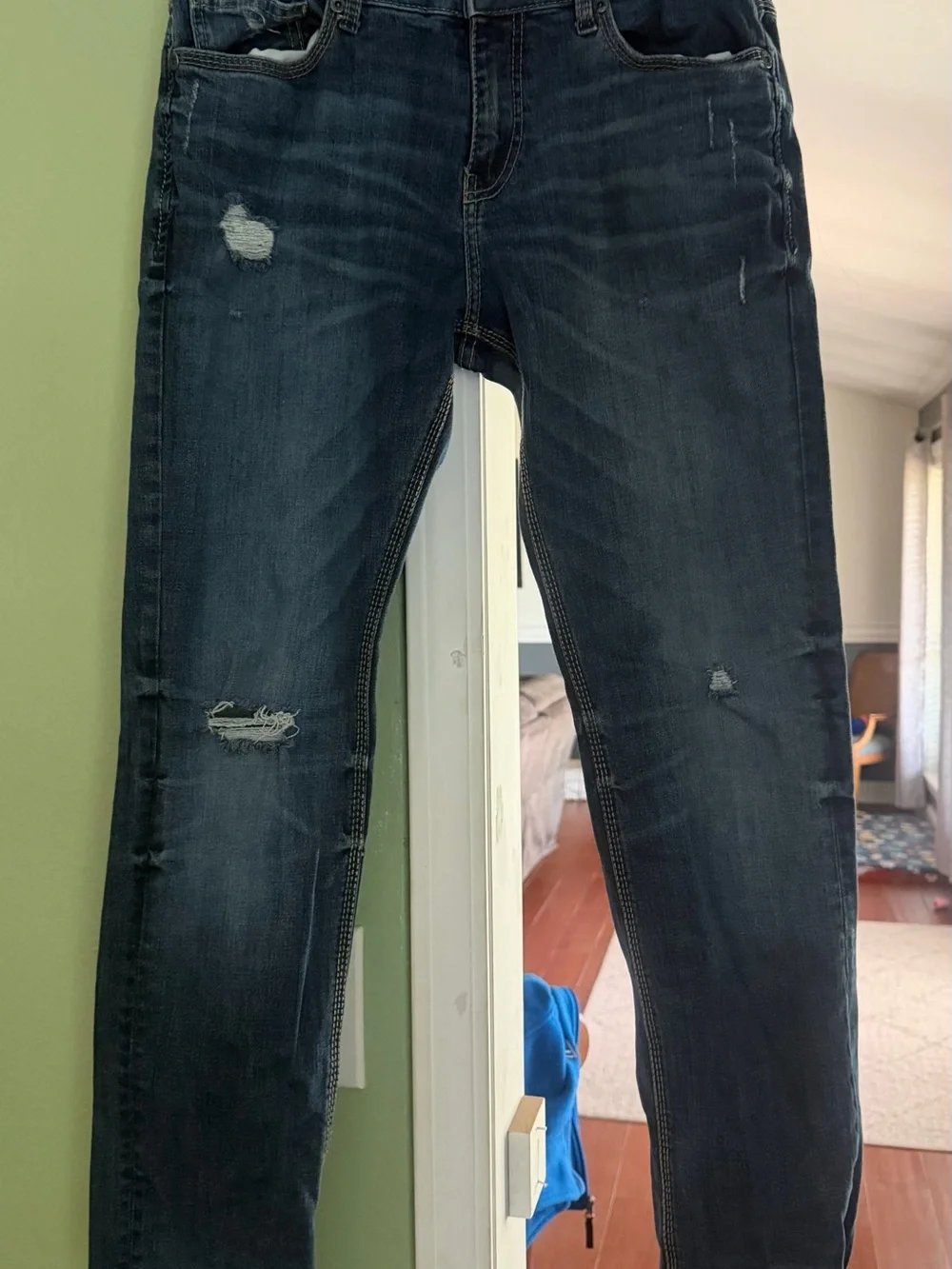 BKE Men's Dark Blue Slim Stretch Jeans